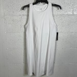 DKNY Women's Racerback Tennis Mini Dress white Large $60